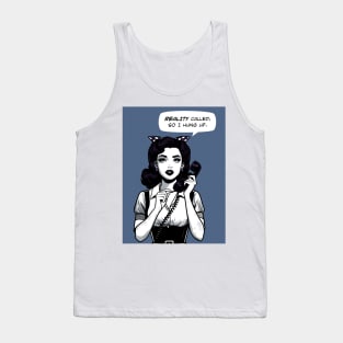 Comic reality call hung up Tank Top